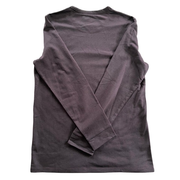 Marc Anthony Mens Burgundy LS Terry Crew Neck Shirt Slim Fit MM83K002RN - Picture 3 of 6